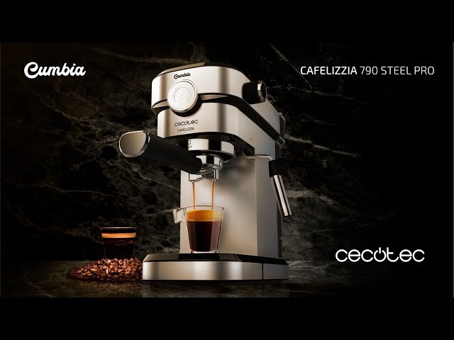 Caffettiera Espresso Cecotec Cafelizzia 790 Steel Pro 1,2L 20 bar con vaporizzatore latte video