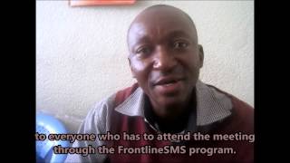 preview picture of video 'Using FrontlineSMS in Mulongo District'