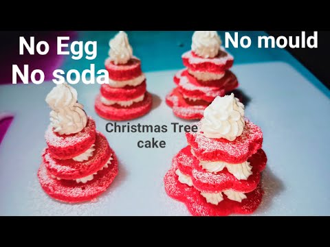 Christmas Tree Cake In 5 minutes Without alcohol,soda,egg, mould//Christmas Tree cake// Tree cake