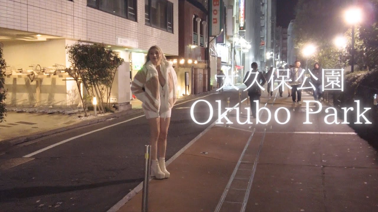 The real Tokyo that you can see when you walk through Okubo Park at night.