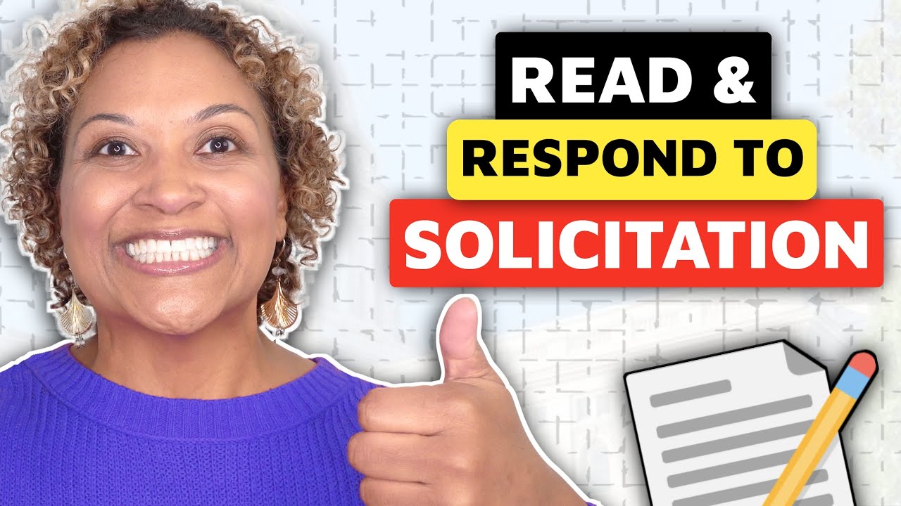 How To Read A Government Contract Solicitation | Read and Respond To Solicitation