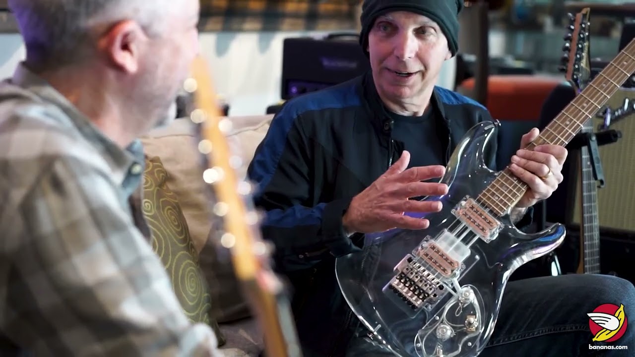 Joe Satriani takes us thru the Y2K Crystal Planet Guitar - YouTube