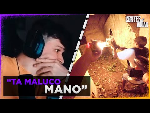 ARUAN REAGE A A CASA DOS TIROS -Caçadores de Lendas (Cenas Reais) (RENATO GARCIA) - Cortes do Aruan