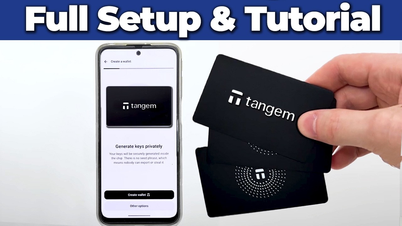Tangem Wallet Complete Tutorial 2026 — Setup, Seedless Backup, Send & Receive