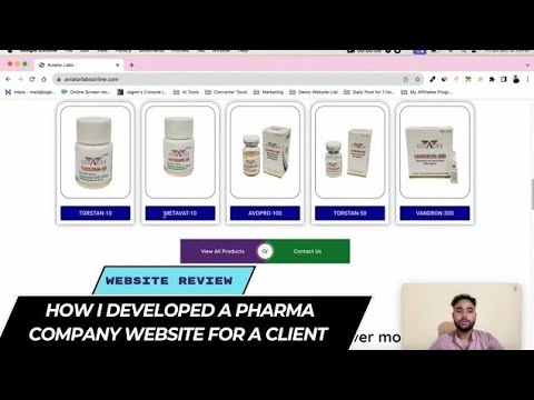 Pharma Company Website — client website video