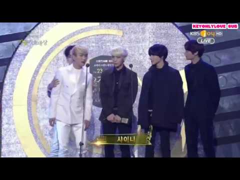 【日本語字幕】140123 ソウル歌謡大賞(SHINee 韓流特別賞受賞コメント)