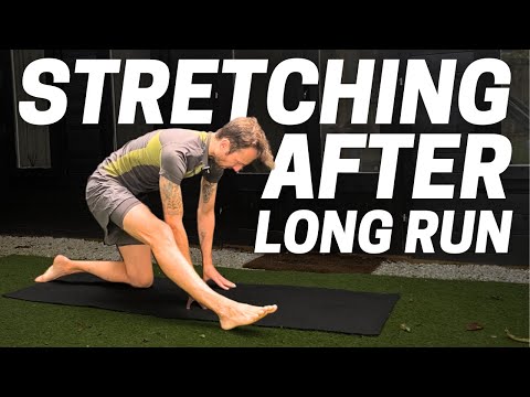 After Long Run Stretching to Ease Tight Muscles