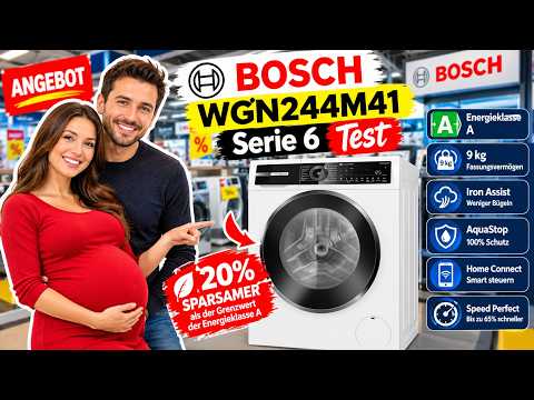 🟢🟢🟢 Bosch Serie 6 Waschmaschine WGN244M41: Test, Iron Assist & Alltagstipps!