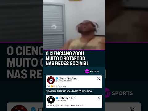 O VÍDEO QUE O CIENCIANO USOU PRA PROVOCAR O BOTAFOGO! 😬 #shorts