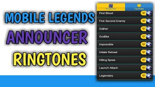 Download lagu Mobile Legends Announcer | Ringtones mp3