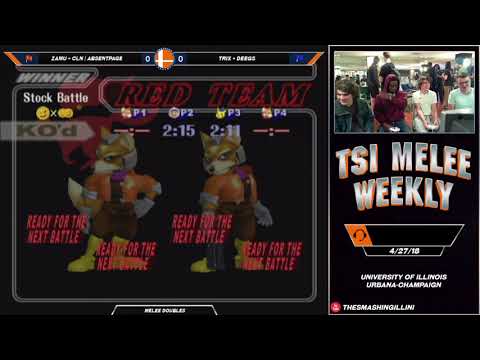[TSI Weekly] Zamu + CLN | Absentpage (R) vs. Trix + Deegs (B) SSBM Doubles