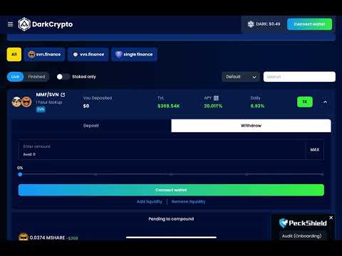 How DarkCrypto Works - DarkAuto Vaults