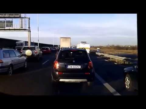 Blokowanie pasa awaryjnego - S8/A8 / 15.01.2015