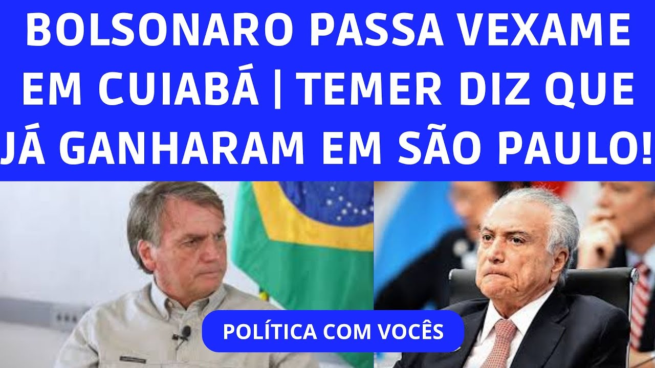 JORNALISTA FAZ BOLSONARO PASSAR VEXAME EM CUIABÁ | A REAÇÃO DE BOULOS EM SÃO PAULO E MUITO MAIS!