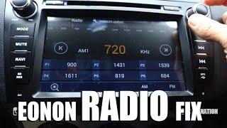 EONON GA5163F | How to Change Radio Regions