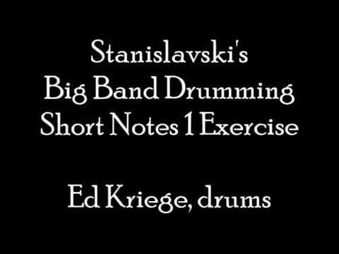 Anthony Stanislavski's Big Band Drumming, Short Notes 1 Exercise