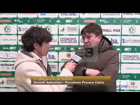 Avellino - Pescara 0-1 91° Sebastiani: "È una risposta a chi diceva che non ci credevamo più"
