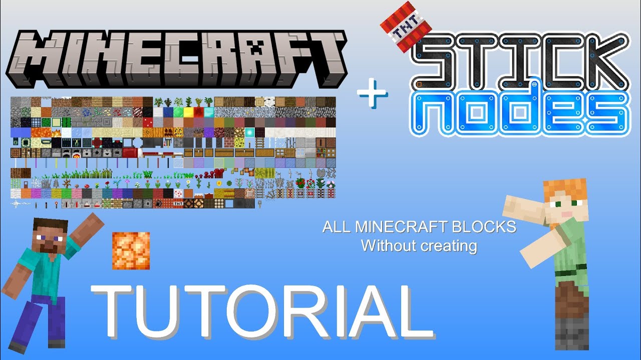 How to get any Minecraft block or item on Sticknodes