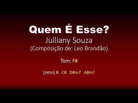 Quem É Esse? + Oque Seria De Mim? (medley) - Julliany Souza