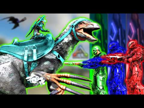 I spent 100 days in ARK but with NPC Tribes! - [The Island]