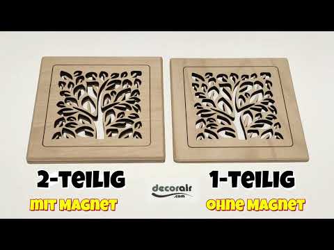 Unterschiede zwischen Lüftungsgittern – 1-teilig vs 2-teilig