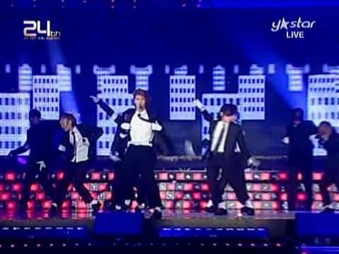 091210 goldendisk SJ SHINee- tribute stage[Michael Jackson].