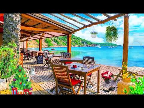 Seaside Luxury Hotel Ambience - Bossa Nova Music, Smooth Jazz, Ocean Wave, Breakfast by the pool