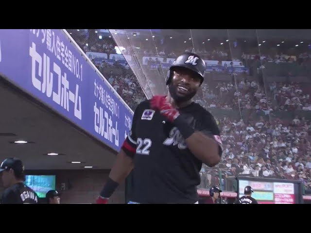 【4回表】バックスクリーン弾!! マリーンズ・ポランコ 2試合連続の22号ソロで反撃開始!!  2024年9月18日 東北楽天ゴールデンイーグルス 対 千葉ロッテマリーンズ