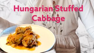 Hungarian Stuffed Cabbage - TÃ¶ltÃ¶tt KÃ¡poszta