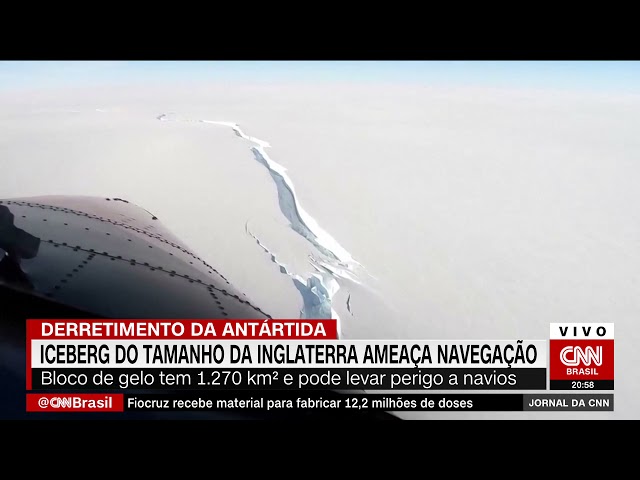 Iceberg maior que a cidade de Nova York separou-se de placa de gelo na Antártica