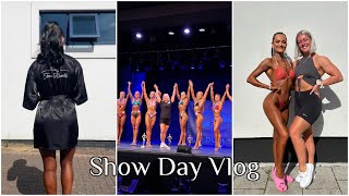 SHOW DAY VLOG | UKDFBA Figure Competitor | Makeup, Hair, Top up Tan & EATING MY POST SHOW EAL!