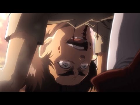 Eren laughing and crying | Attack On Titan Season 2 Episode 12