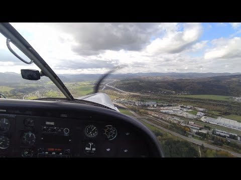 Jesenné polietanie v okolí Žiliny, Zlín Z-43m Aeroklub Žilina