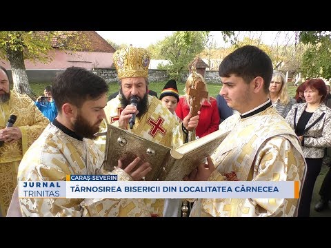 Târnosirea bisericii din localitatea Cârnecea