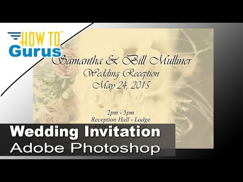 How to Design Wedding Invitation Cards in Adobe...