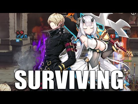 Sez and Yufine Just Trying to Survive The Harsh GvG AI - Epic Seven