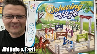 Logikspiel Schwing die Hufe (Smart Games) - Pferde Solospiel ab 7 Jahren