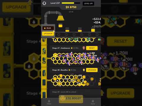Bee Factory Gameplay Part 48 - Stage 49 (Bat Bee) unlocked