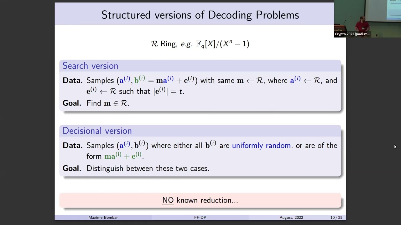 Session on Coding Theory