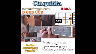 Chiquitita - ABBA guitar chords w/ lyrics &amp; strumming tutorial