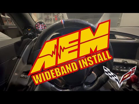 AEM UEGO Wideband Gauge Install on C7 Corvette