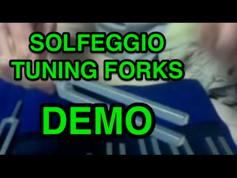 Solfeggio Tuning Forks Demonstrated  528 Hz
