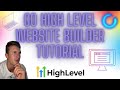 GoHighLevel Website Builder Tutorial! Build a Website in Minutes!