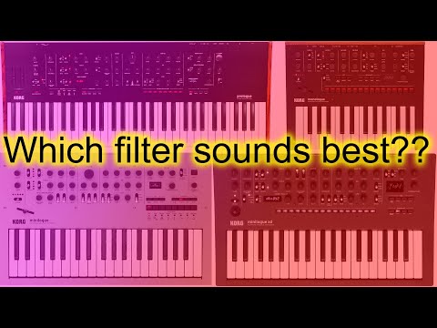 Prologue, Monologue , Minilogue, Minilogue XD. Which filter sounds best?