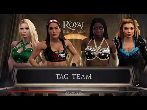 WWE 2k17 - Brie Bella and Kelly Kelly VS Naomi and Raquel Diaz