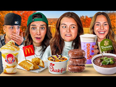 I'M TEST-THE-AUTUMN MENUS IN THE UNITED STATES (with @alybrassard @alexanepelletier and Gab Gagnon)