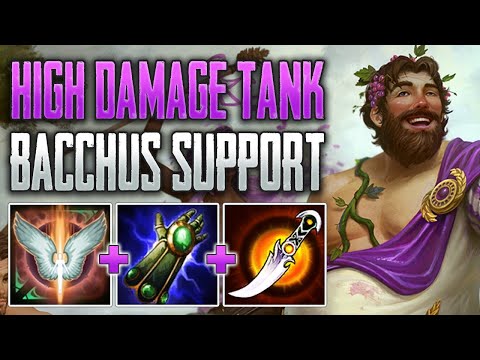 BIG FLOPS, BIG DAMAGE! Bacchus Support Gameplay (SMITE Conquest A-Z)