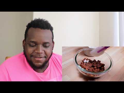 Lego Chocolate Cake - Lego In Real Life 10 / Stop Motion Cooking & ASMR | Reaction