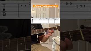 Download lagu How To Play Twinkle Twinkle Little Star (TABS) | Easy Guitar Tutorial #shorts mp3