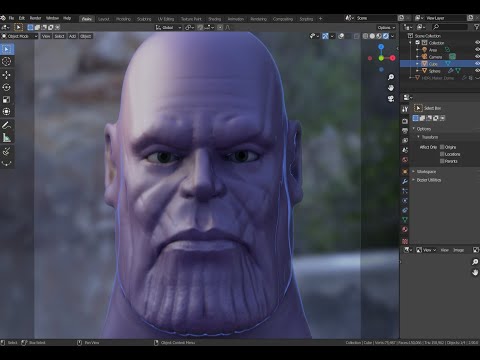 Thanos | Speed Sculpt   blender 3d
